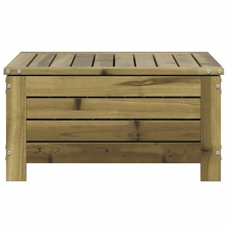 Repose-pied de jardin 62x63,5x32 cm bois de pin imprégné - 5