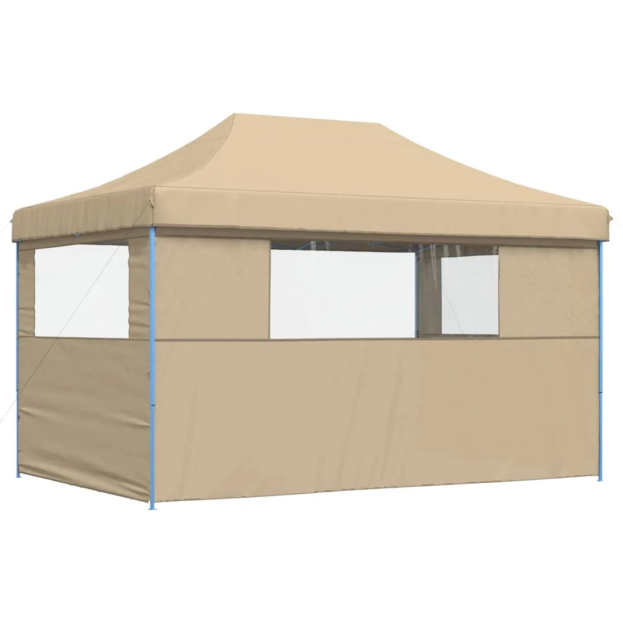Tente de réception pliable escamotable avec 3 parois latérales - 5