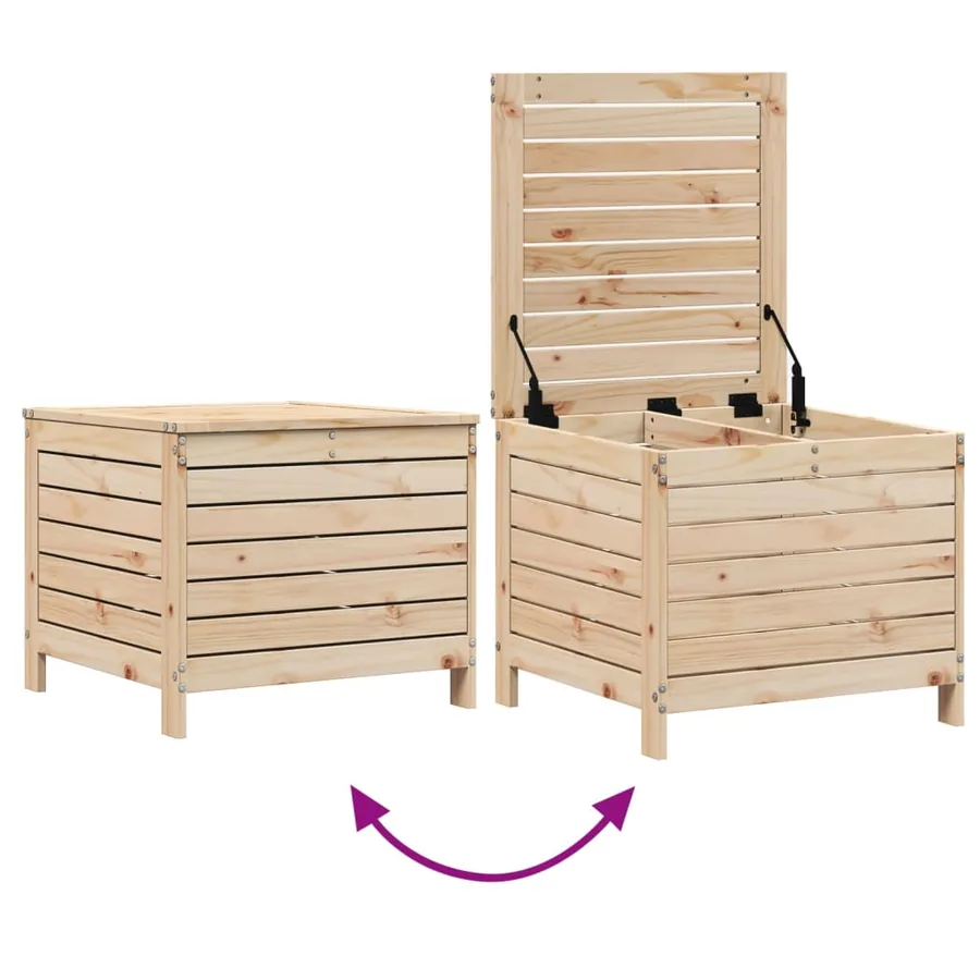 Salon de jardin 7 pcs bois de pin massif - 11