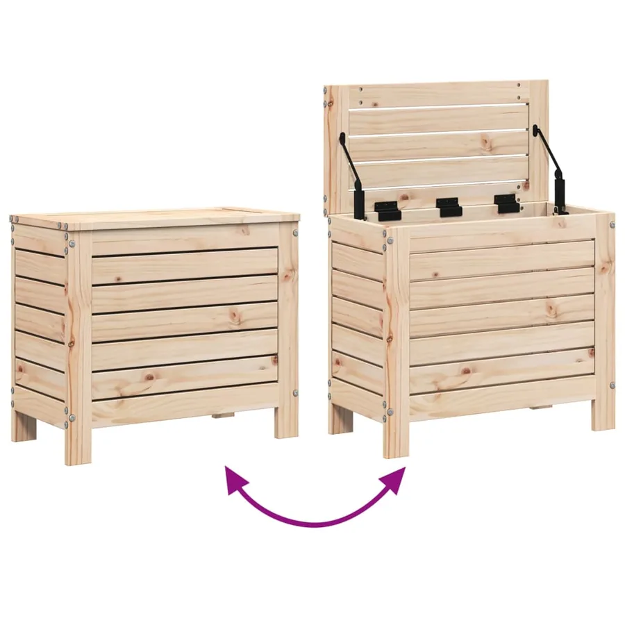Salon de jardin 7 pcs bois de pin massif - 12
