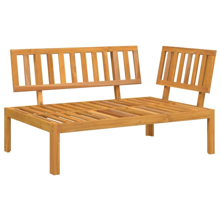 Canapé d'angle palette de jardin bois massif d'acacia - 2