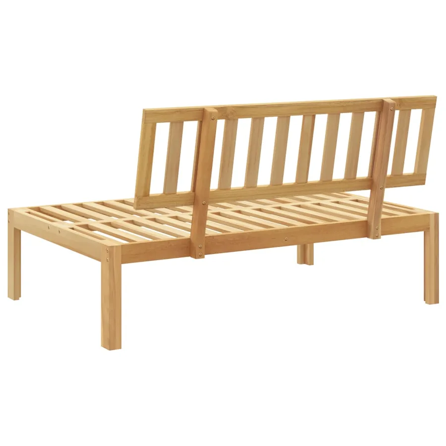 Canapé central palette de jardin bois massif d'acacia - 4