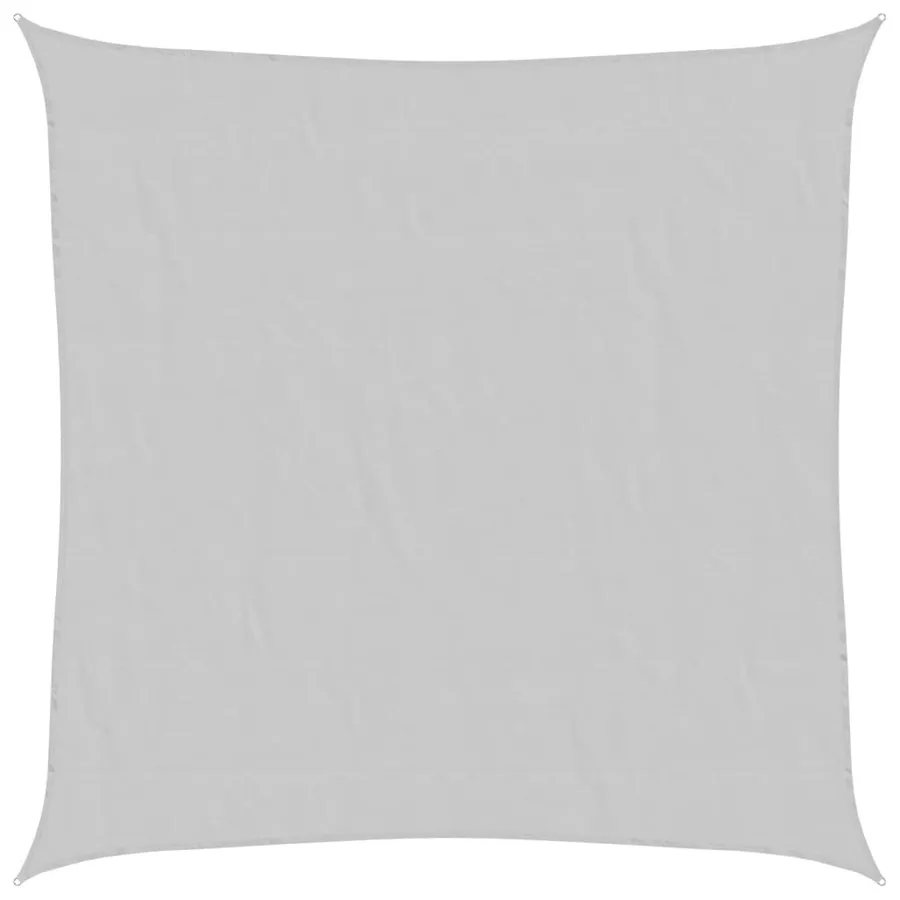 Voile d'ombrage gris clair 4,5x4,5 m 100% polyester oxford - 2