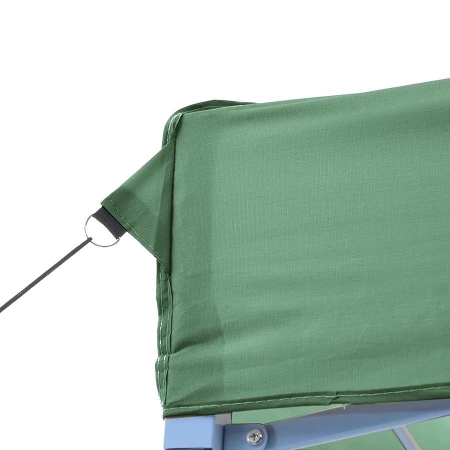 Tente de réception pliable escamotable 2 parois latérales vert - 7