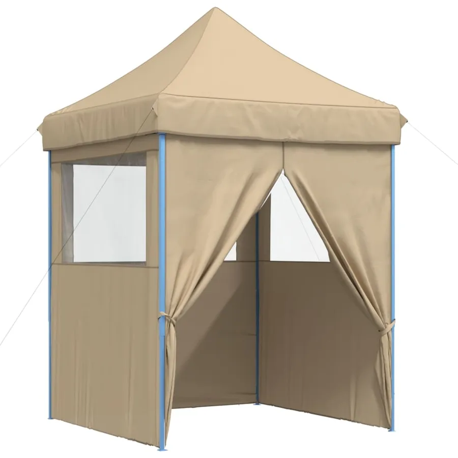 Tente de réception pliable escamotable avec 4 parois latérales - 7