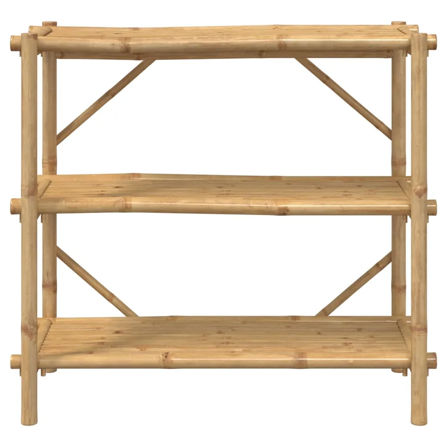 Étagère à 3 niveaux 100x40x90 cm bambou - 4