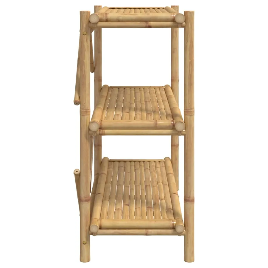 Étagère à 3 niveaux 100x40x90 cm bambou - 5