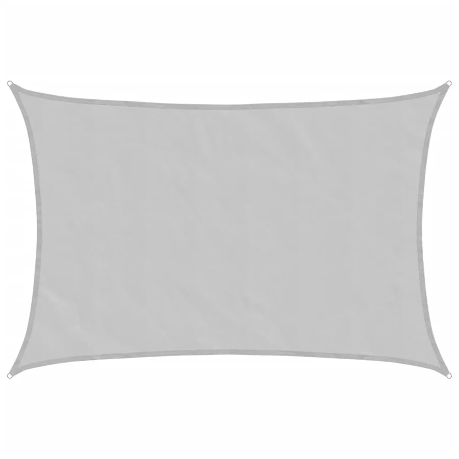 Voile d'ombrage gris clair 7x6 m 100% polyester oxford - 2