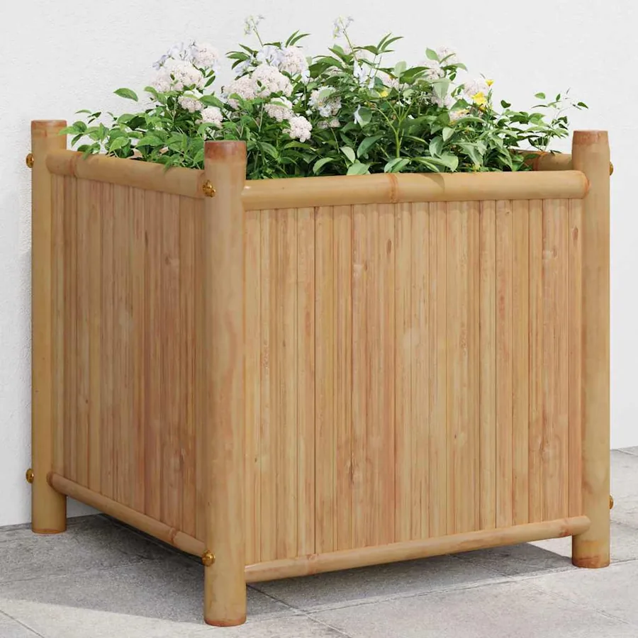 Jardinière 40x40x40 cm bambou