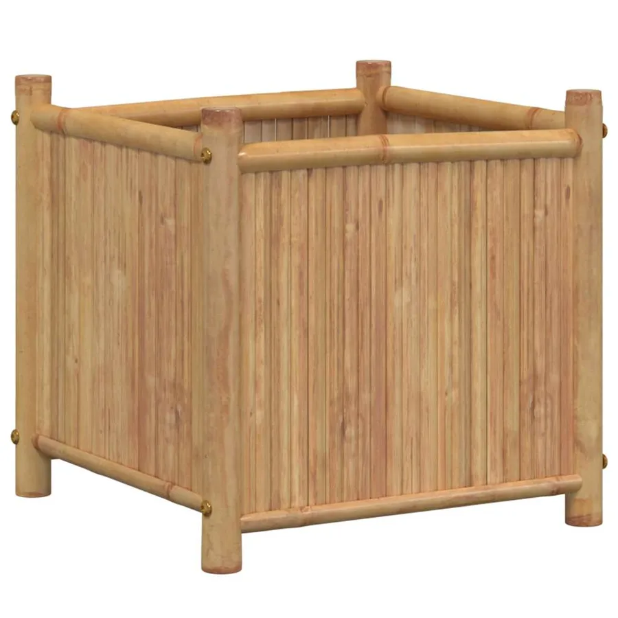 Jardinière 40x40x40 cm bambou - 2