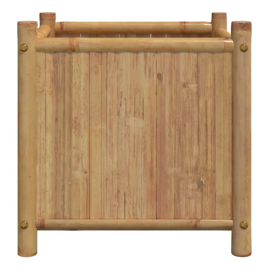 Jardinière 40x40x40 cm bambou - 5