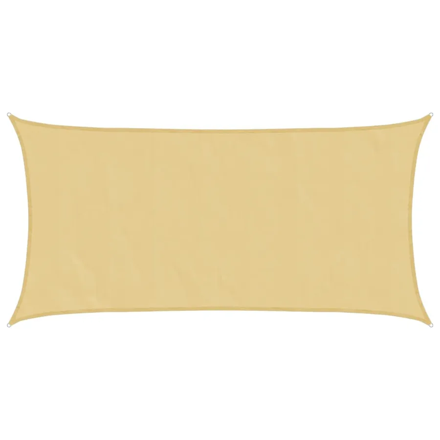Voile d'ombrage sable 5x2,5 m 100 % polyester oxford - 2