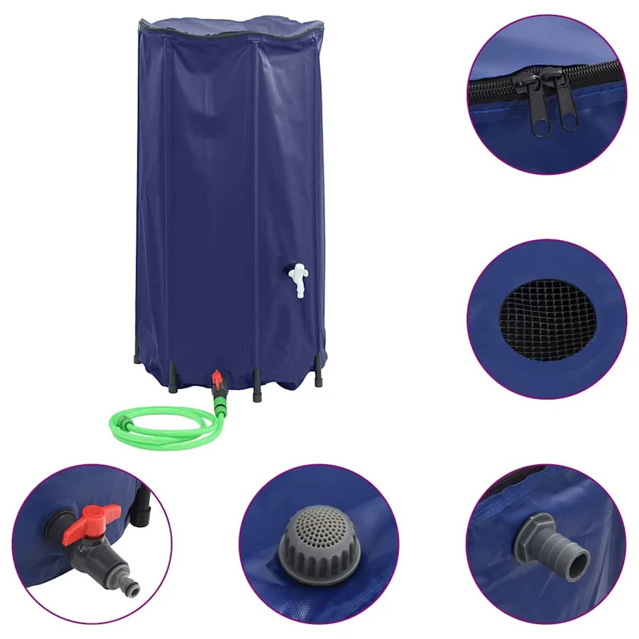 Réservoir d'eau avec robinet pliable 250 L PVC - 2