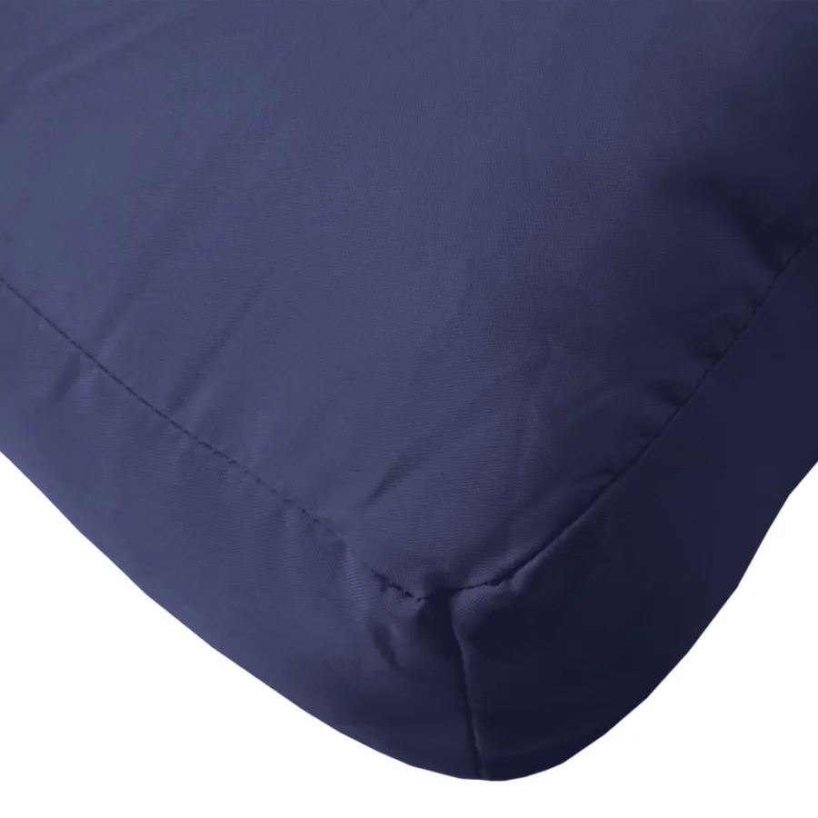 Coussin de palette bleu marine 80x80x12 cm tissu - 7