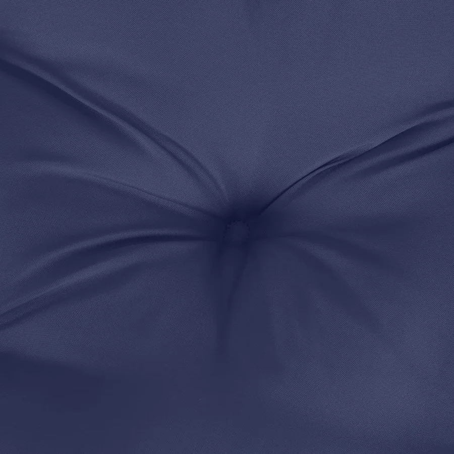 Coussin de palette bleu marine 80x80x12 cm tissu - 8