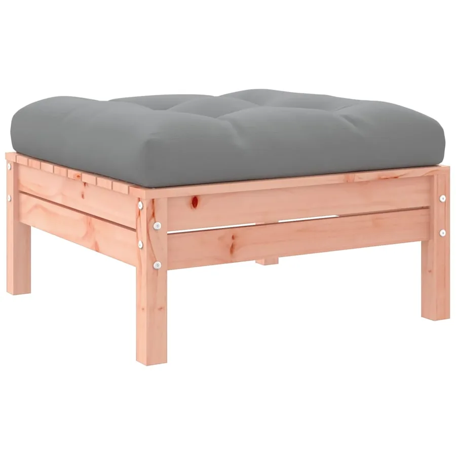 Salon de jardin 8 pcs avec coussins sapin douglas solide - 10