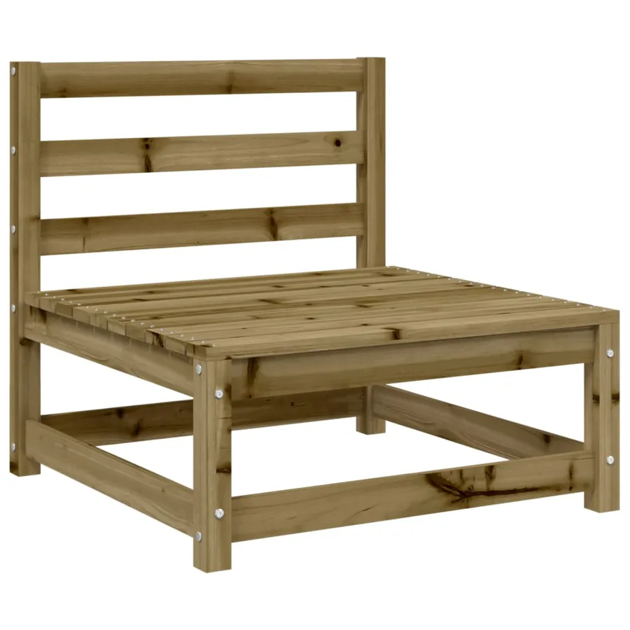 Salon de jardin 8 pcs bois de pin imprégné - 5