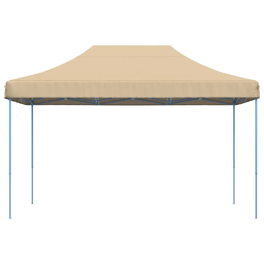 Tente de réception pliable escamotable beige 440x292x315 cm - 3