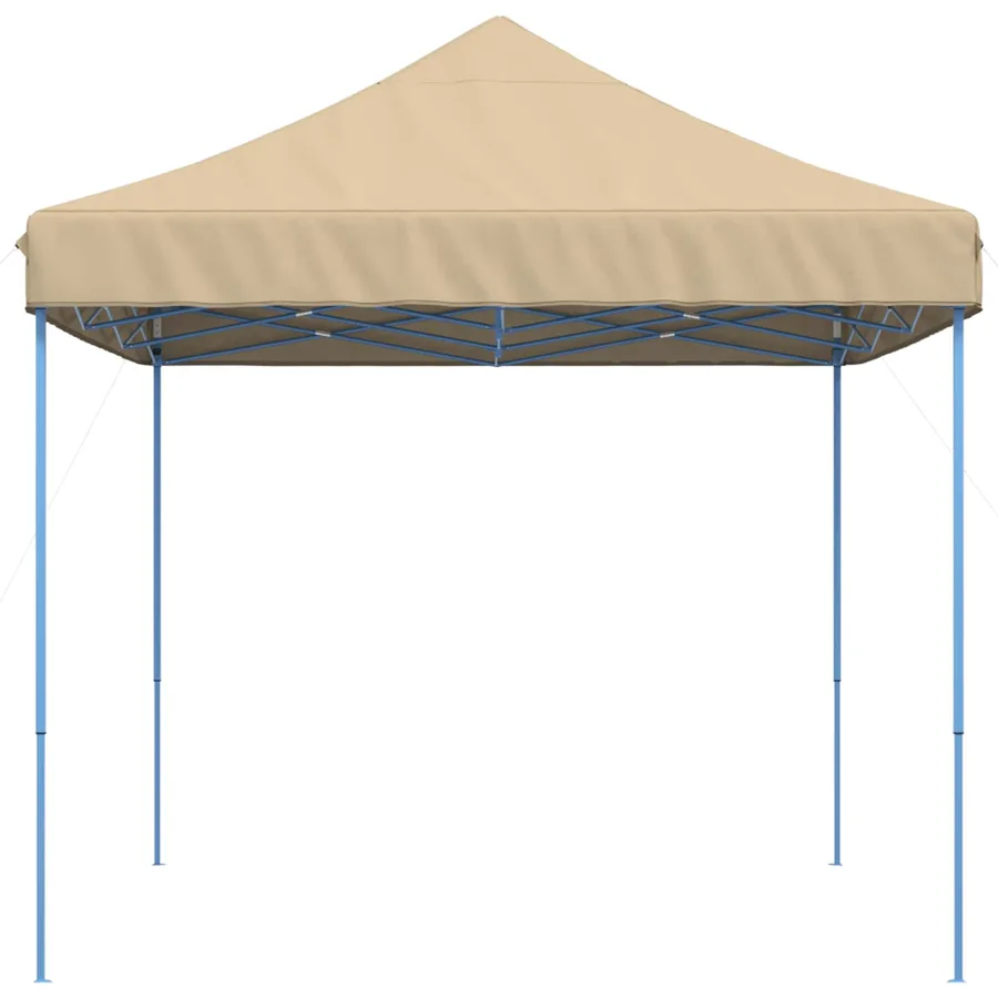 Tente de réception pliable escamotable beige 440x292x315 cm - 4