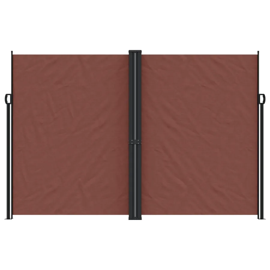 Auvent latéral rétractable marron 220x1000 cm - 3