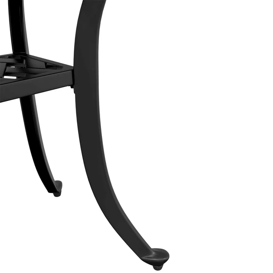 Table de jardin noir 53x53x53 cm aluminium coulé - 10