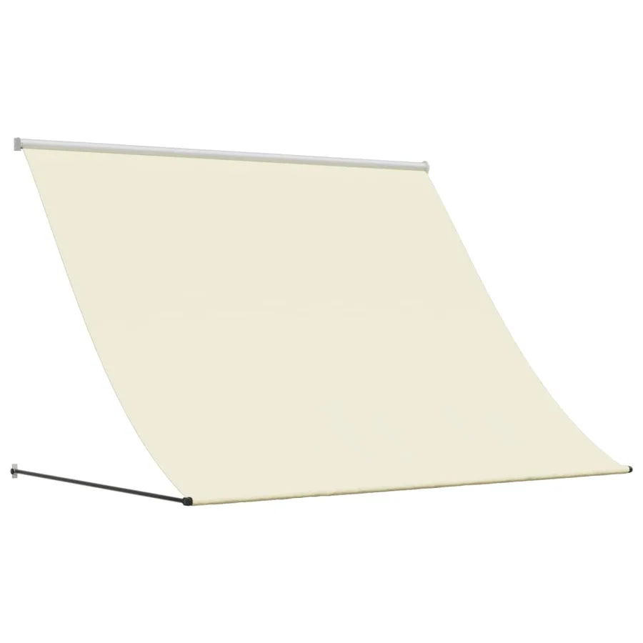 Auvent rétractable crème 200x150 m tissu et acier - 2