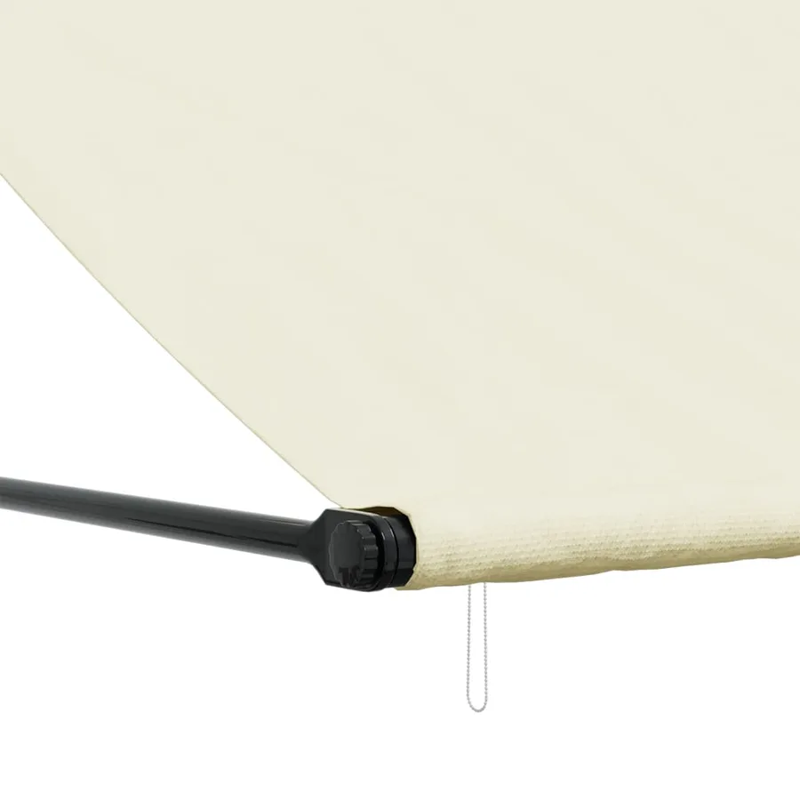 Auvent rétractable crème 200x150 m tissu et acier - 7