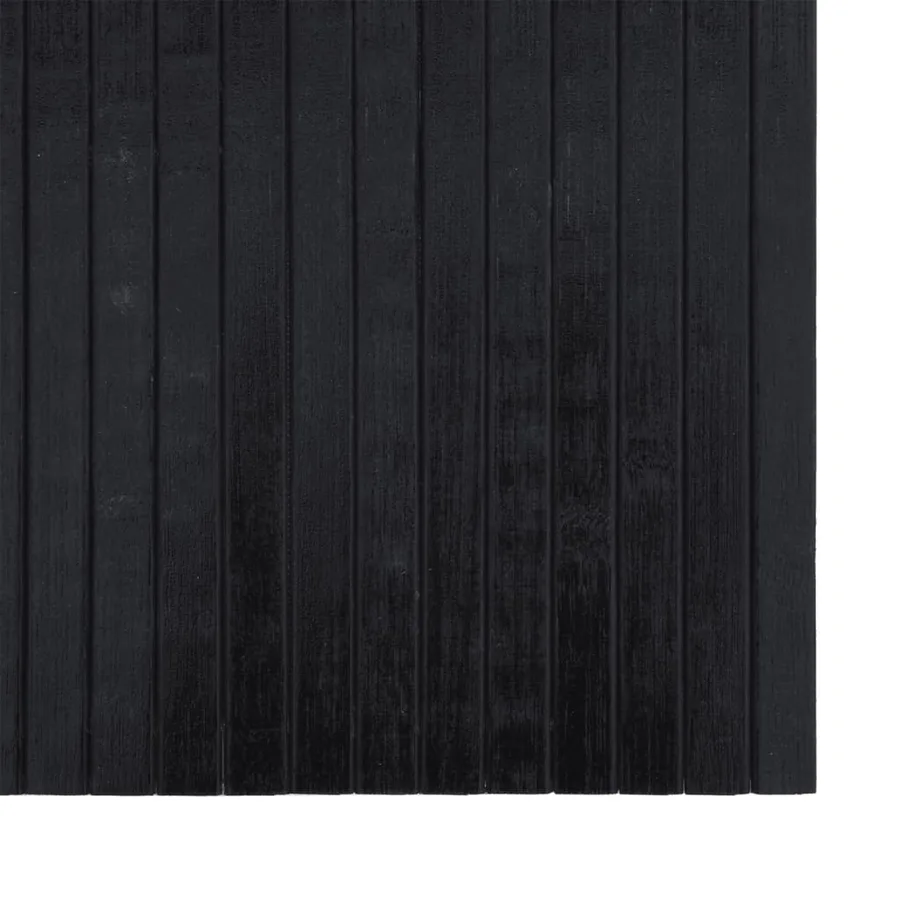Tapis rectangulaire noir 70x500 cm bambou - 6