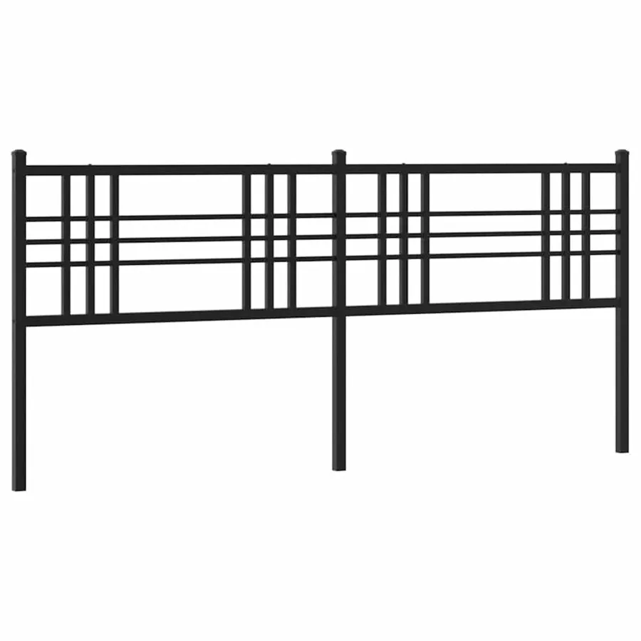 Tête de lit de remplacement métal noir 200 cm - 2