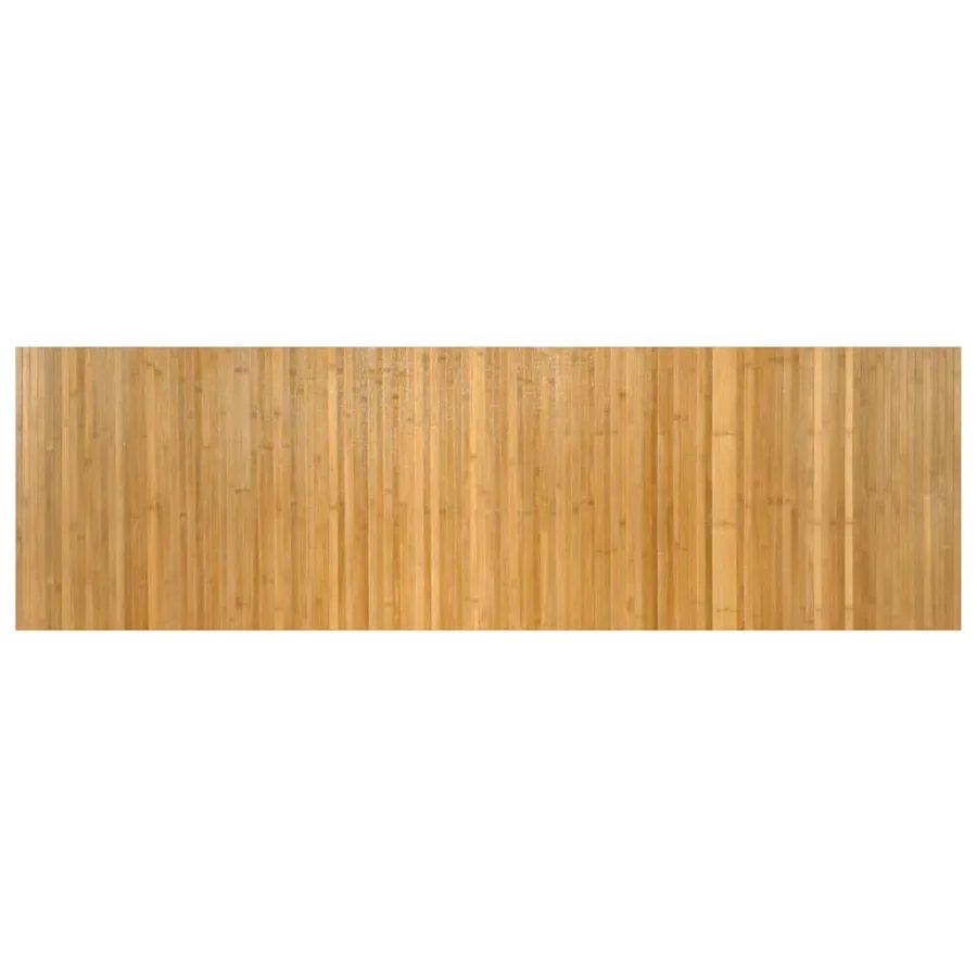 Tapis rectangulaire naturel 60x200 cm bambou - 2