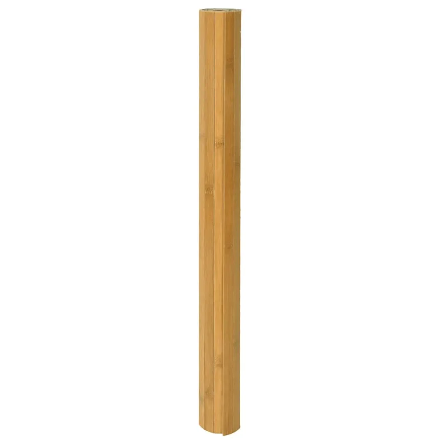 Tapis rectangulaire naturel 60x200 cm bambou - 3