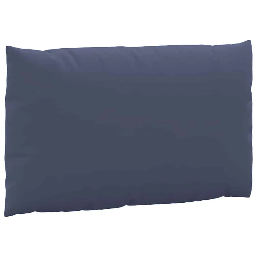Coussins de palette lot de 3 bleu marine tissu oxford - 5