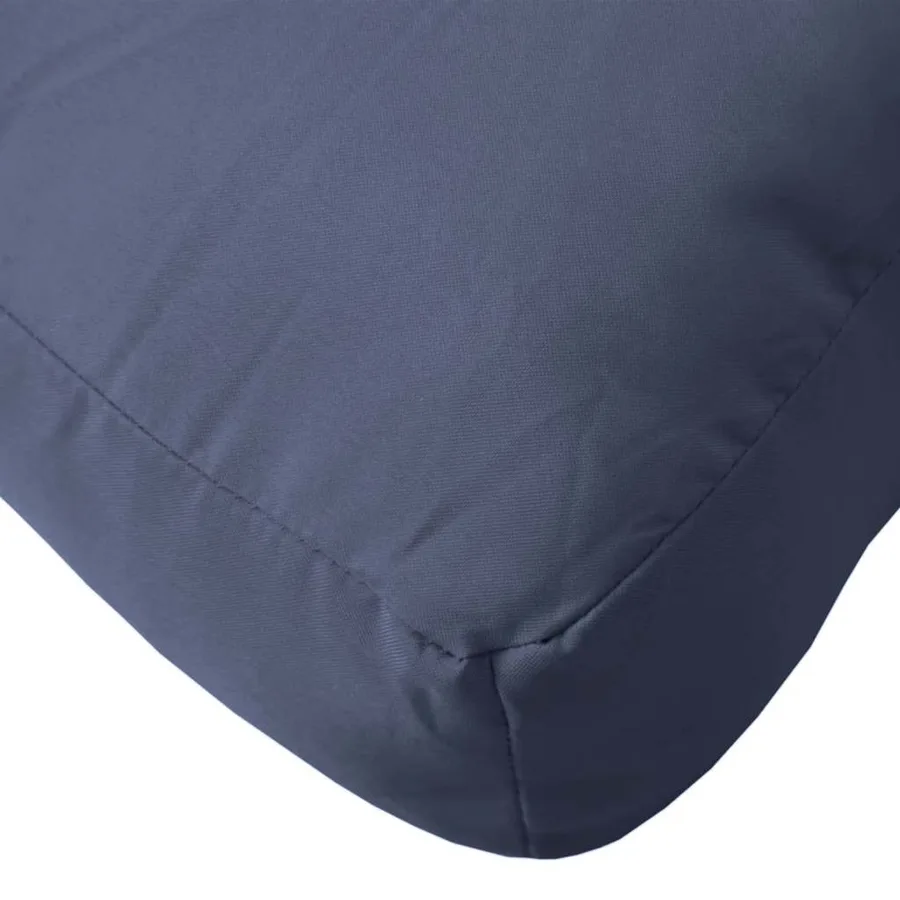 Coussins de palette lot de 3 bleu marine tissu oxford - 8