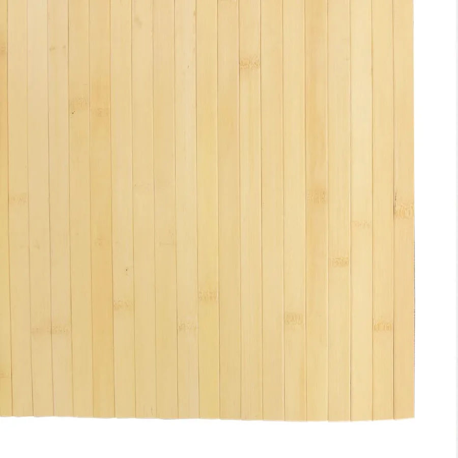 Tapis rectangulaire naturel clair 80x500 cm bambou - 6