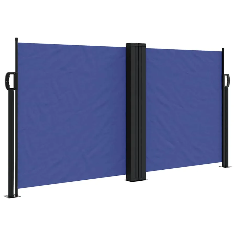 Auvent latéral rétractable bleu 120x1200 cm - 2