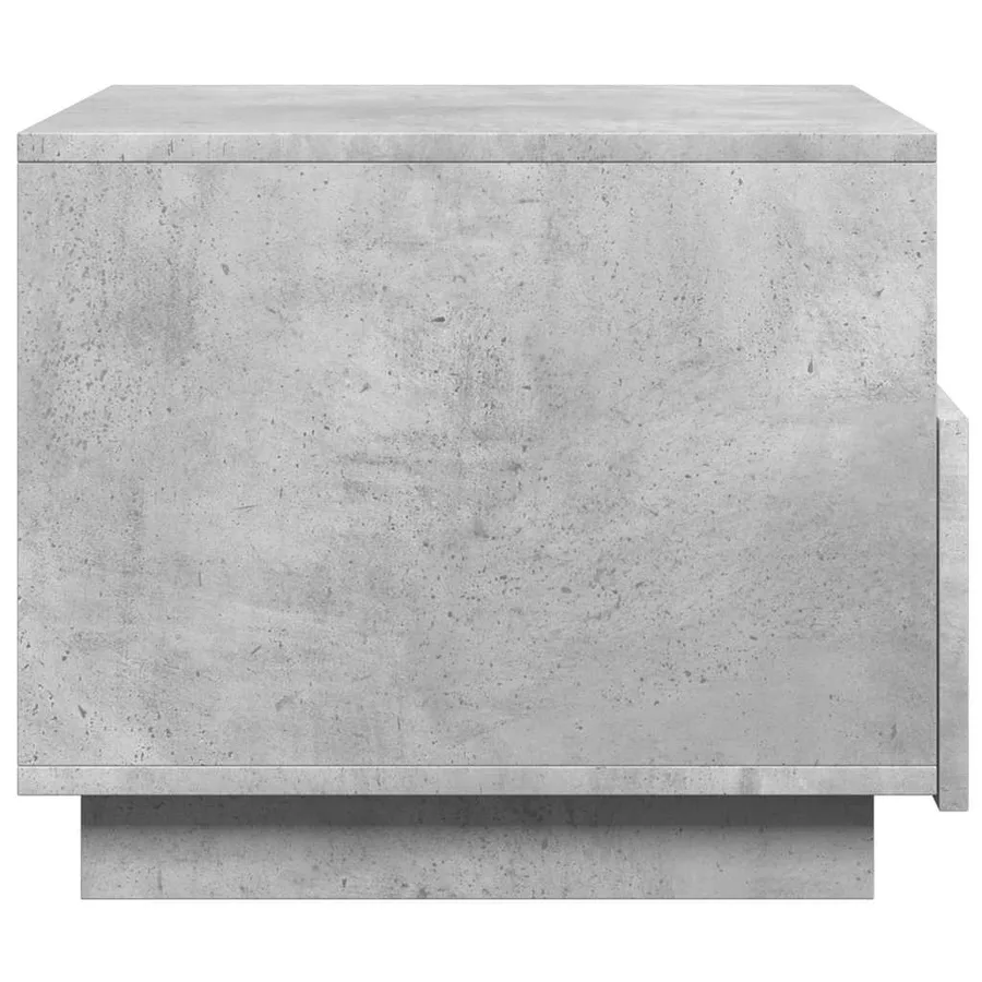 Table basse avec lumières LED gris béton 50x49x40 cm - 8
