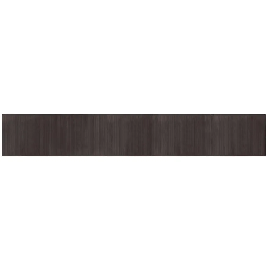 Tapis rectangulaire marron foncé 80x500 cm bambou - 2