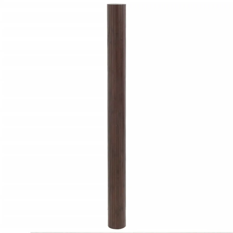 Tapis rectangulaire marron foncé 80x500 cm bambou - 3