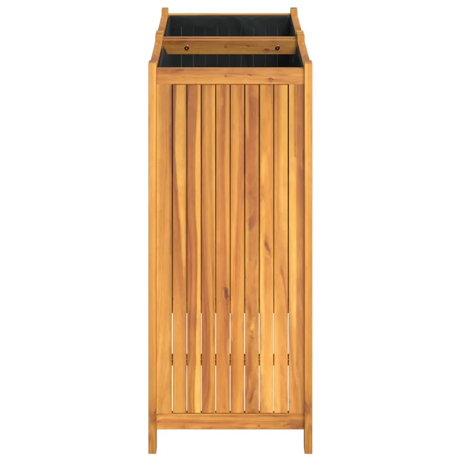 Jardinière avec doublure 84x42x100 cm bois massif d'acacia - 6