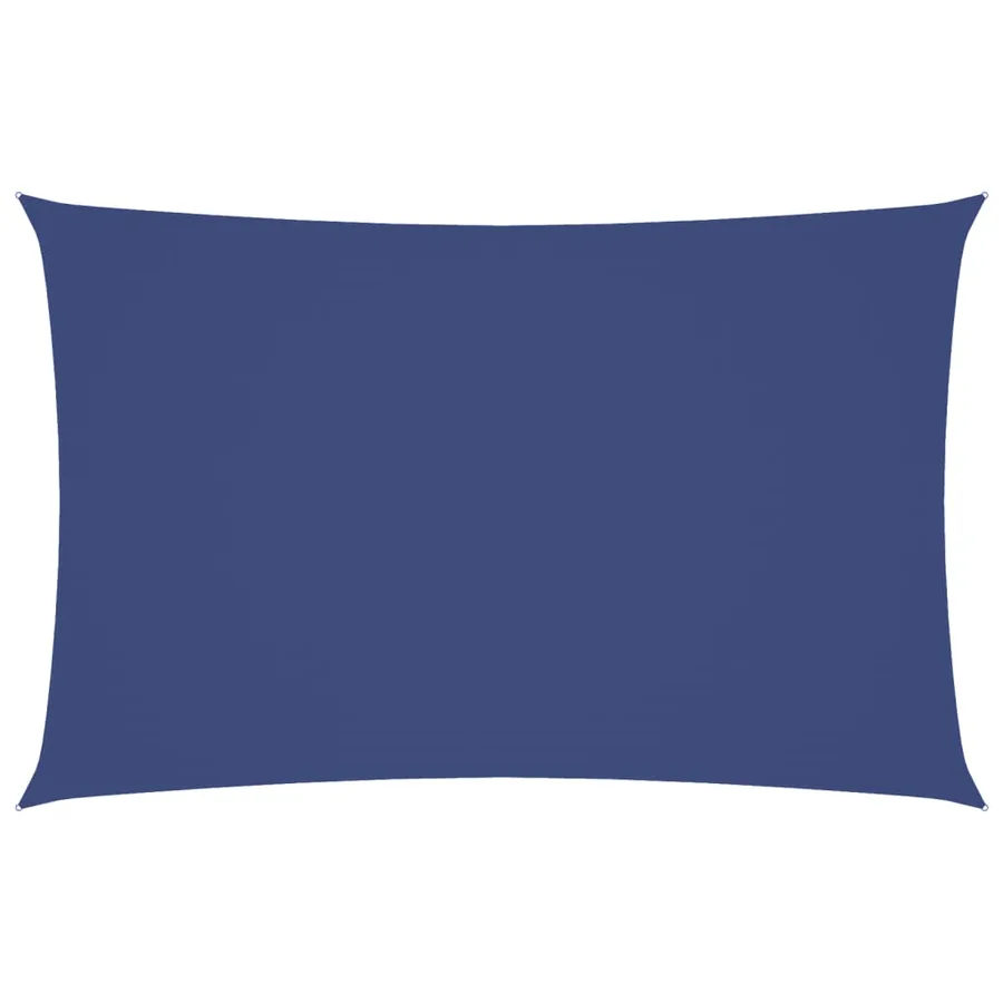 Voile de parasol tissu oxford rectangulaire 5x8 m bleu - 2