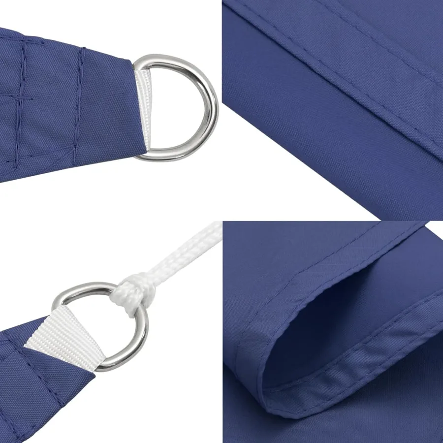 Voile de parasol tissu oxford rectangulaire 5x8 m bleu - 8