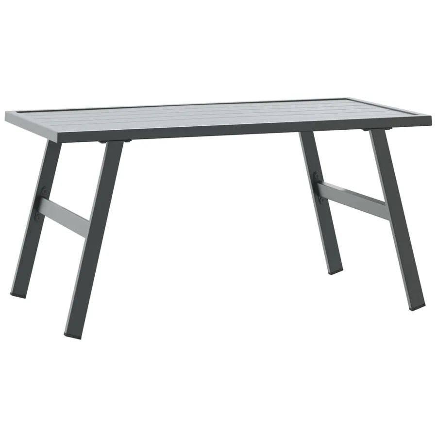 Bancs de jardin avec coussins lot de 6 acier enduit de poudre - 5