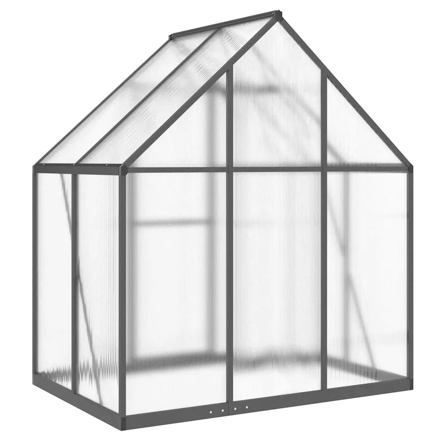 Serre avec cadre de base anthracite 169x114x195 cm aluminium - 5