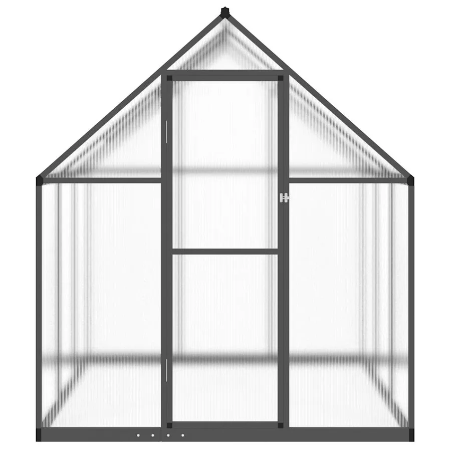 Serre avec cadre de base anthracite 169x169x195 cm aluminium - 3