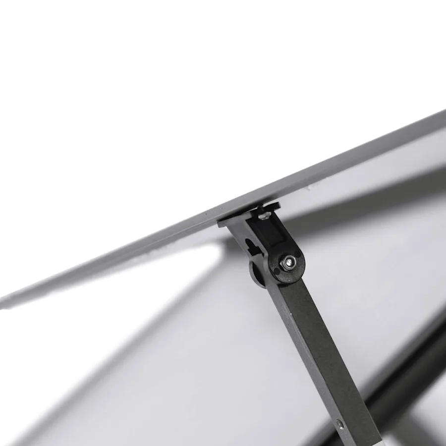 Serre avec cadre de base anthracite 169x169x195 cm aluminium - 8