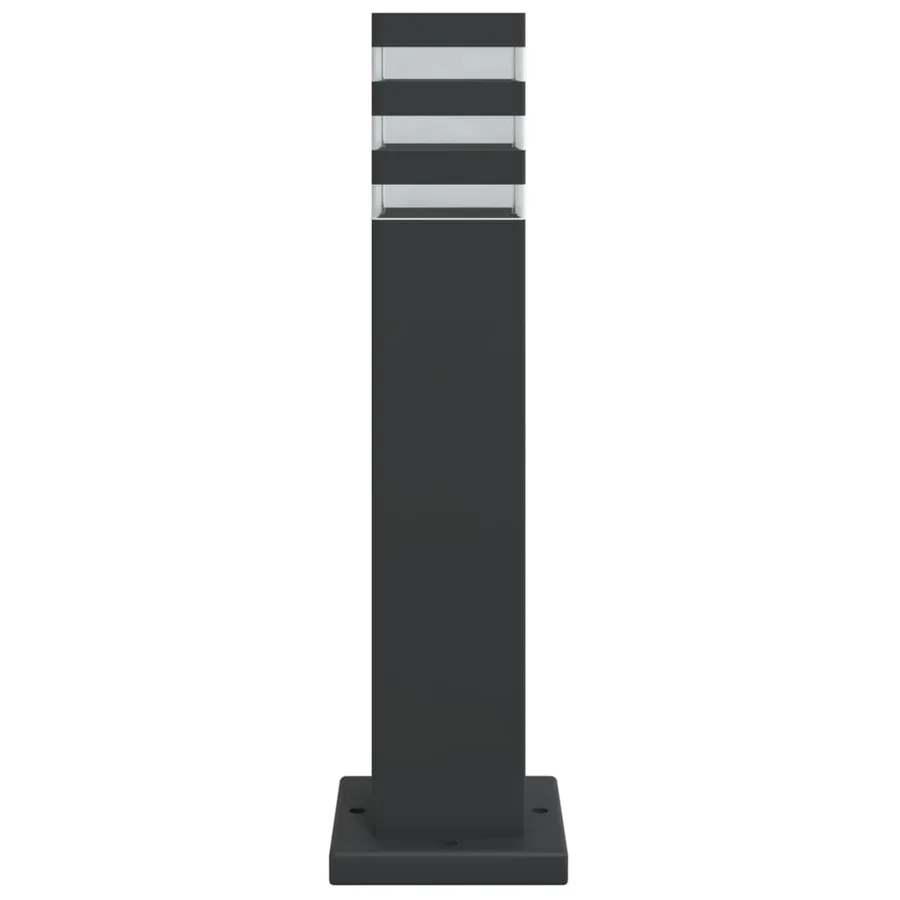 Lampadaires d'extérieur 3 pcs noir 50 cm aluminium - 4