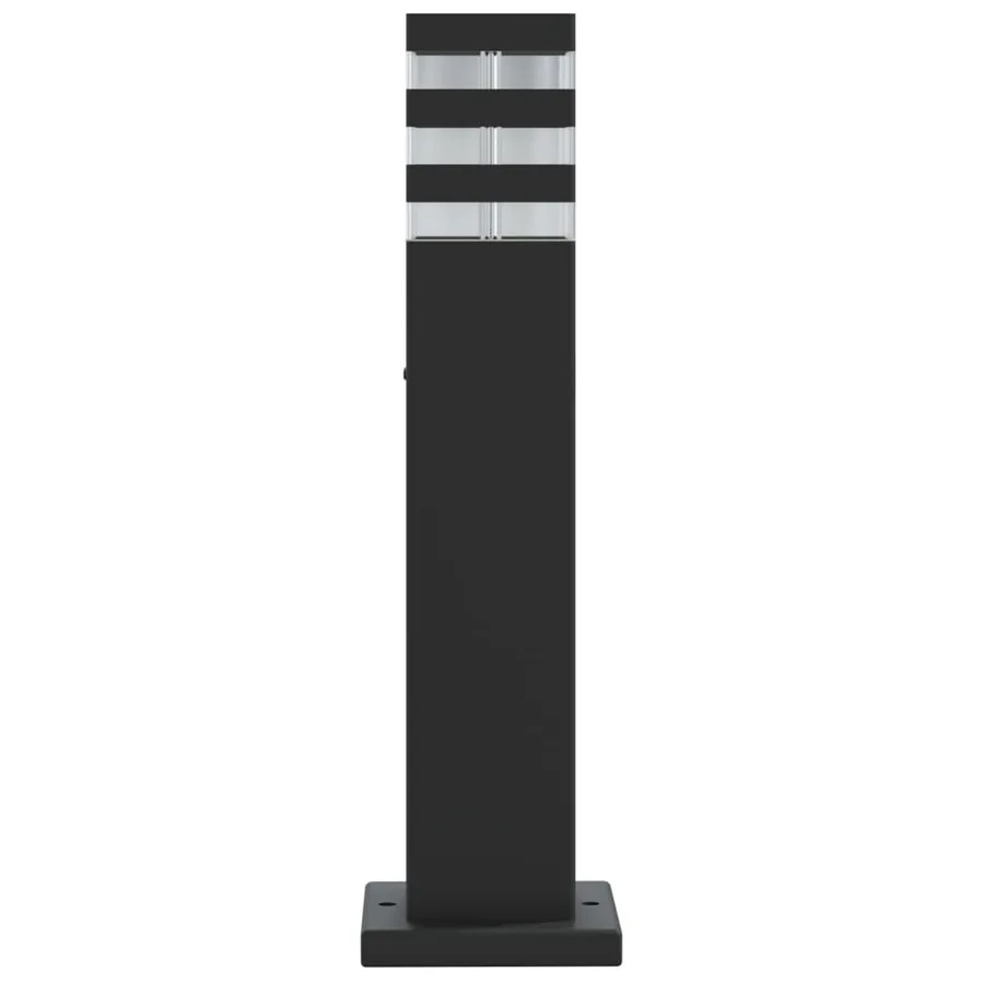 Lampadaires d'extérieur 3 pcs noir 50 cm aluminium - 5