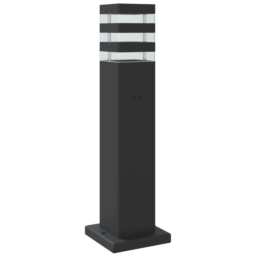 Lampadaires d'extérieur 3 pcs noir 50 cm aluminium - 6