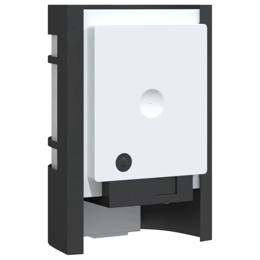 Applique murale d'extérieur avec capteur noir acier inoxydable - 6