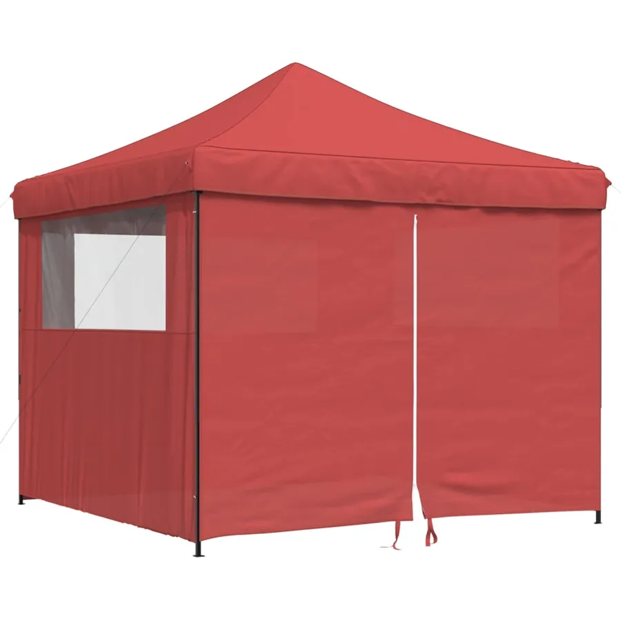 Tente de réception pliable escamotable avec 4 parois latérales - 2